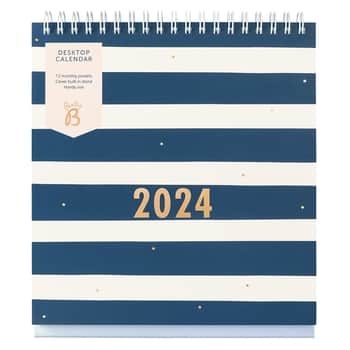 Stolní kalendář Navy Stripe 2024