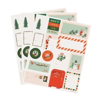 Vánoční nálepky Santa's Workshop - 3 listy