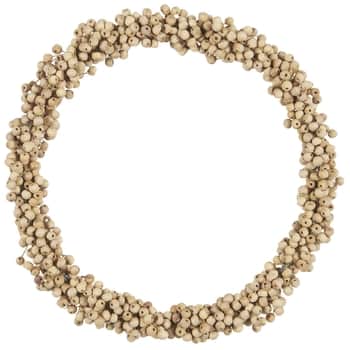 Dekorativní korálkový věnec Wooden Beads Ø 23 cm