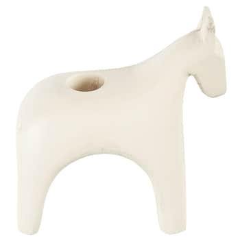 Dřevěný svícen White Horse