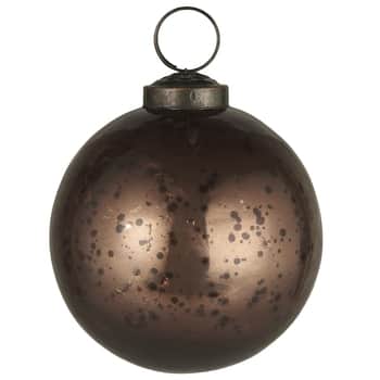 Vánoční baňka Pebbled Rustic Brown 8 cm