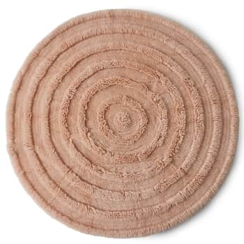 Okrúhly vlnený koberec Soft Pink 150 cm