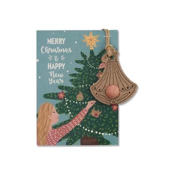 Semínka divokých květin Cone / Tree + vánoční kartička