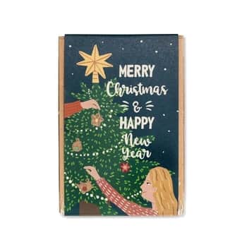 Vánoční dárková sada semínek divokých květin Xmas Tree Mini - 4 ks