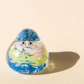 Skleněná figurka Crystal Blob Tricolora