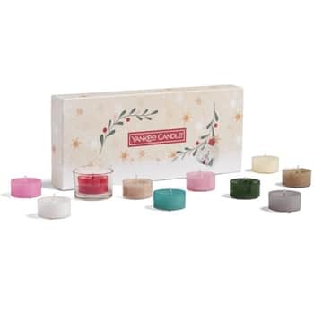 Dárková sada 10 čajových svíček Yankee Candle + svícen