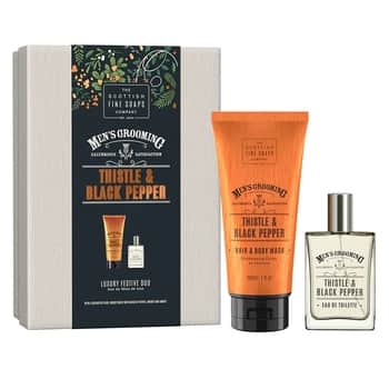 Dárková sada kosmetiky pro muže Thistle & Black Pepper