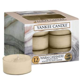 Čajové sviečky Yankee Candle 12 ks - Warm Cashmere
