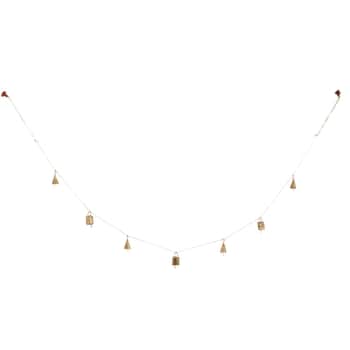 Girlanda so zvončekmi Antique Gold 150 cm