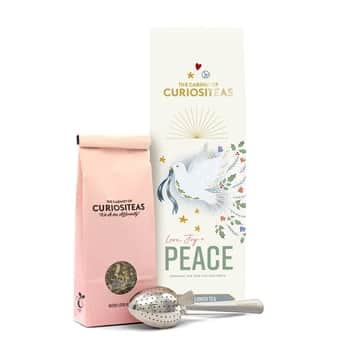 Vánoční čaj z černého bezu Peace Organic 70 g + sítko