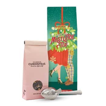 Vánoční bylinný čaj Mistletoe Ona / On 70 g + sítko
