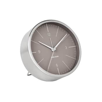 Designový budík Normann Warm Grey