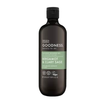Přírodní sprchový gel pro muže Goodness Bergamot/Clary Sage 500 ml