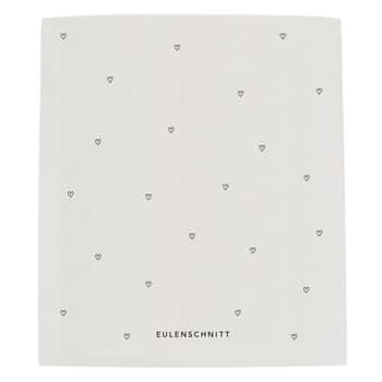 Přírodní houbová utěrka Small Hearts – set 3 ks
