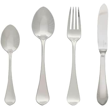 Sada nerezových příborů Curved Silver  - set 4 ks