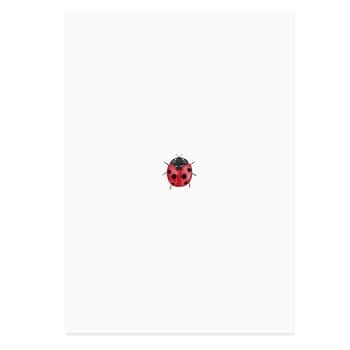 Přání Ladybug Watercolor