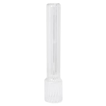 Sklenený valec pre petrolejovú lampu Ribbed Tall