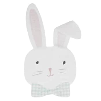 Veľkonočné papierové servítky Easter Bunny White - 16 ks