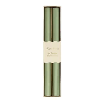 Vysoká svíčka Sage Green 25 cm – set 2 ks