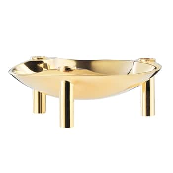 Designová miska se svícny STOFF Nagel Solid Brass