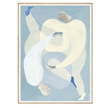 Autorský plakát Hold You / Blue by Sofia Lind 50 x 70 cm