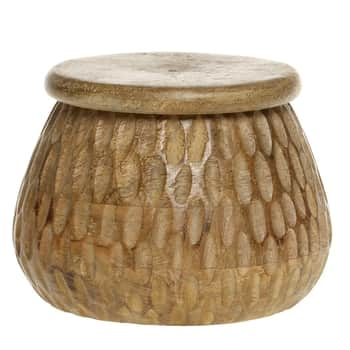 Drevená krabička s vekom Mango Wood 14 cm