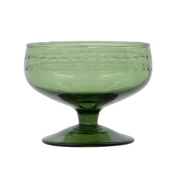 Skleněný pohár na dezerty Vintage Green