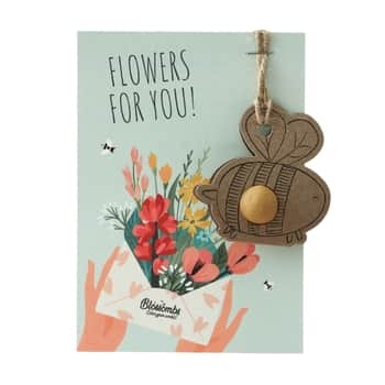 Semínka divokých květin Bee + pohlednice