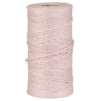 Jutový provázek Light Pink 100 m