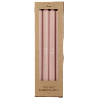 Adventní svíčky 1-4 Rosa Malva – set 4 ks