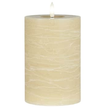 LED svíčka Pillar Light Yellow 15 cm