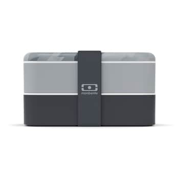 Svačinový box Monbento Original Graphic Grey 1 l