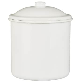 Smaltovaná dóza White 15 cm