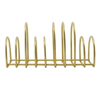 Kovový stolní organizér Pampi Golden 24 cm