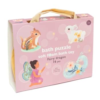 Pěnové dětské puzzle do vany Fairy – 16 ks