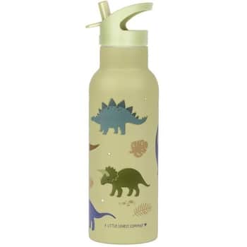 Nerezová lahev na pití s brčkem Dinosaurus 500 ml