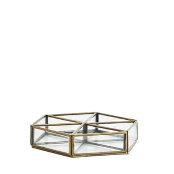 Úložný skleněný box s přihrádkami Partitioned