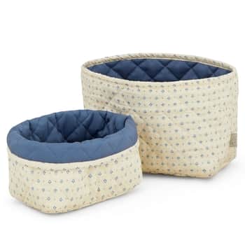 Prošívaný úložný koš Capri – set 2 ks