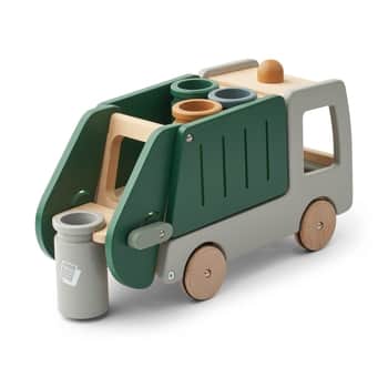 Dřevěné popelářské auto Irina Garden Green Multi mix
