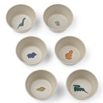 Plastová miska Cees Dinosaurus / Mist – set 6 ks