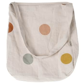 Lněná taška Tote Multi Dots One strap