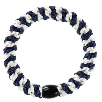 Gumička do vlasů Kknekki White / Navy Stripe