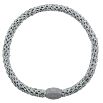 Gumička do vlasů Kknekki Slim Silver Glitter