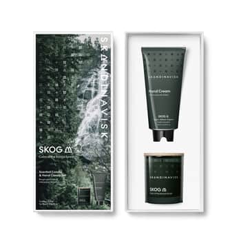 Dárkový set SKOG (les) – vonná svíčka a krém na ruce