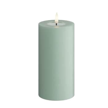 LED svíčka Salvie Green 15 cm