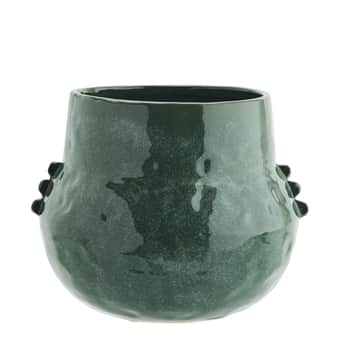Keramický obal na květiny Dark Green 21 cm