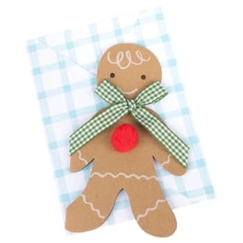 Vánoční přání Gingerbread Man 3D + obálka
