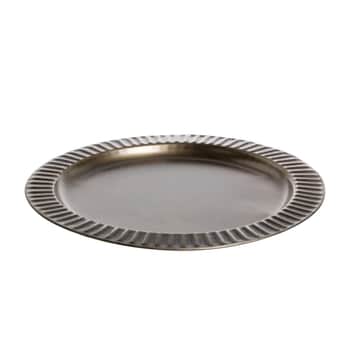 Kovový podnos na dekorace Reeded Edge