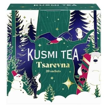 Vánoční bio černý čaj Kusmi Tea Tsarevna 2024 – 20 sáčků