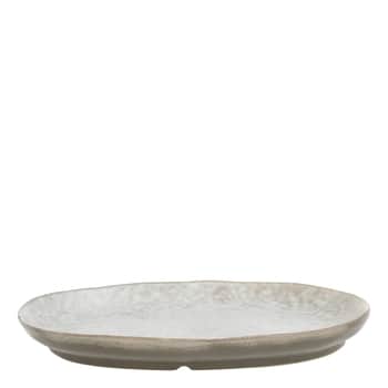 Porcelánový oválný talíř Valence Walnut
